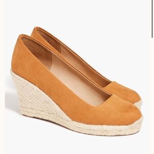 J Crew Espadrille Orange Wedge Heels size 6.5